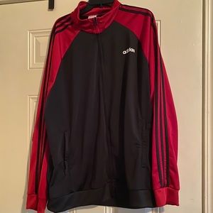 NWOT adidas jacket black and red